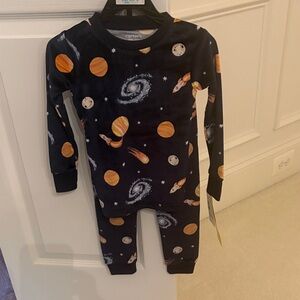 Carter's Dark Blue Cosmic Kids 2 piece pajama set size 2t